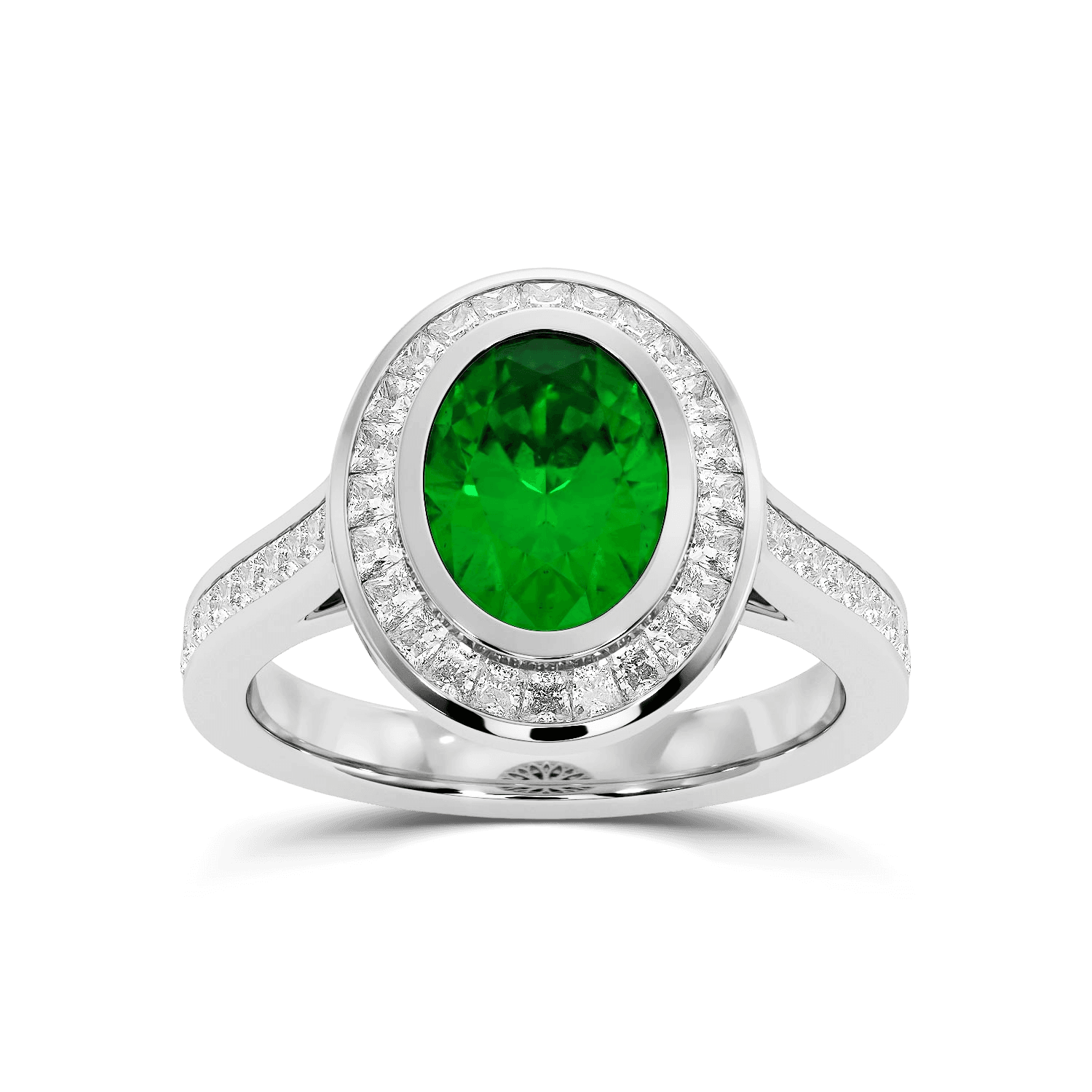 Sapphire and diamond ring mount